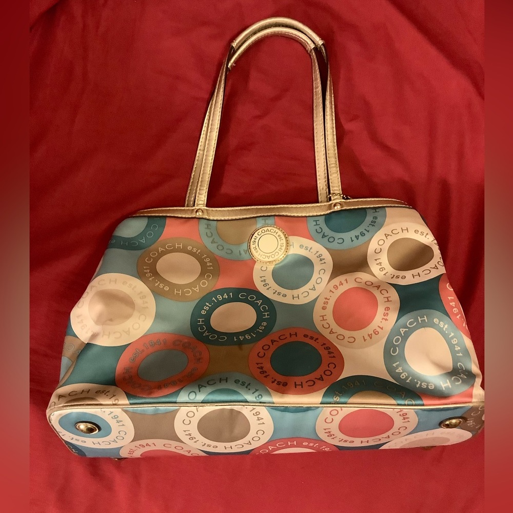 Multi Color Coach Purse